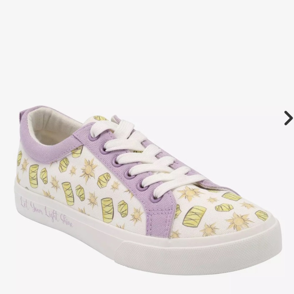 Disney’s Tangled Lanterns Women’s Purple and White Sneakers